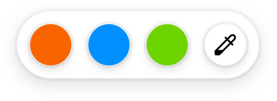 Tapform color picker UI element